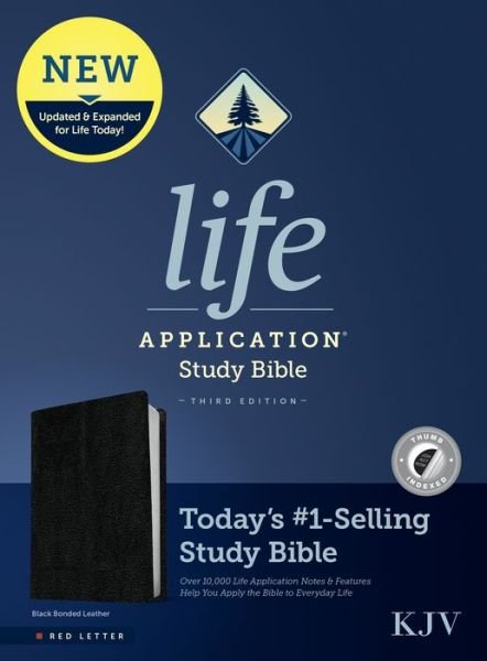 Cover for Tyndale · KJV Life Application Study Bible, Third Edition, Black (Leather Book) (2021)
