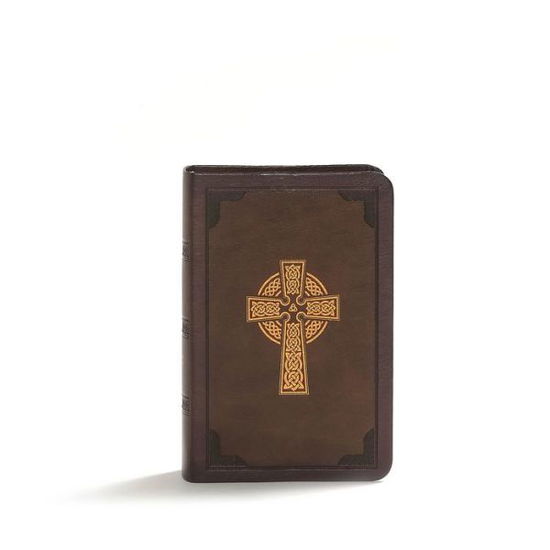 Cover for Holman Bible Publishers · KJV Large Print Compact Reference Bible, Celtic Cross Brown LeatherTouch (Leather Book) (2019)