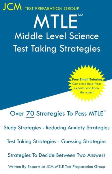 Cover for Jcm-Mtle Test Preparation Group · MTLE Middle Level Science - Test Taking Strategies (Paperback Book) (2019)