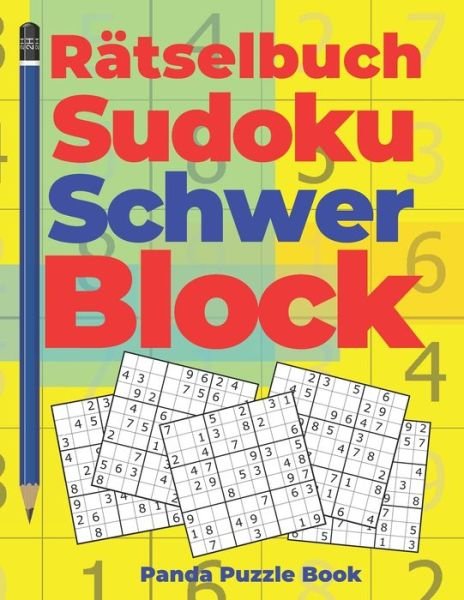 Cover for Panda Puzzle Book · Ratselbuch Sudoku Schwer Block (Pocketbok) (2019)