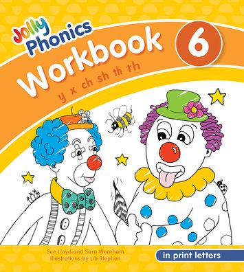 Cover for Sue Lloyd · Jolly Phonics Workbook 6: in Print Letters (American English edition) - Jolly Phonics Workbooks, Set of 1-7 (Paperback Book) [American English edition] (2020)