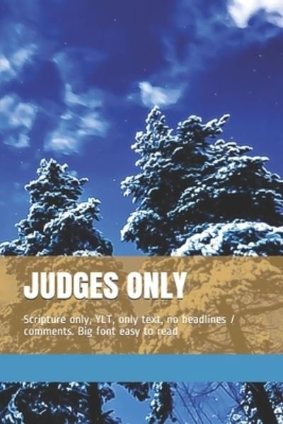 Cover for Holy Spirit · Judges Only (Paperback Book) (2018)