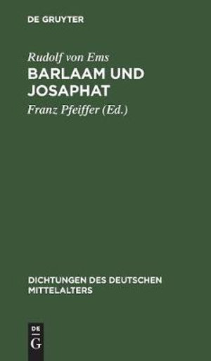 Cover for Rudolf von Ems · Barlaam und Josaphat (Book) (1901)