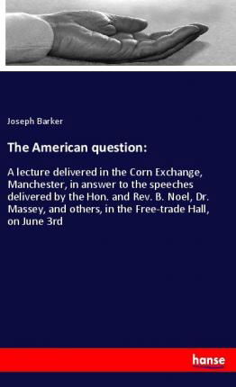 Cover for Barker · The American question: (Bog)