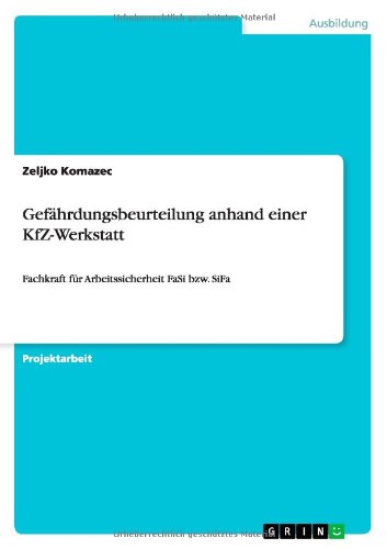 Gefährdungsbeurteilung Anhand Einer Kfz-werkstatt - Zeljko Komazec - Livres - GRIN Verlag - 9783656411802 - 3 mai 2013