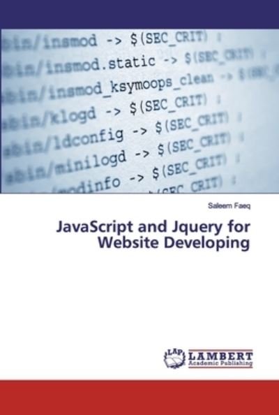 Cover for Faeq · JavaScript and Jquery for Website (Book) (2019)