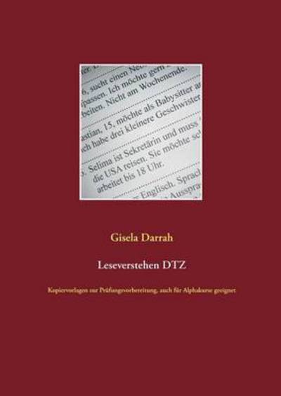 Cover for Gisela Darrah · Leseverstehen Dtz (Paperback Bog) [German edition] (2016)
