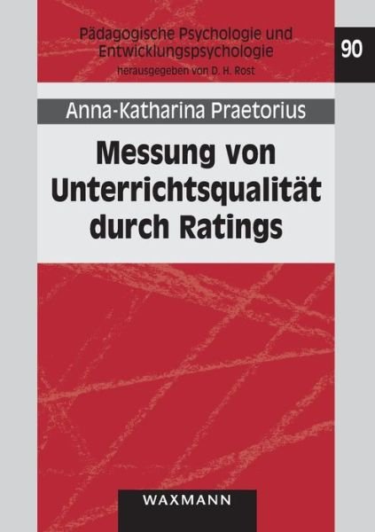 Cover for Praetorius · Messung von Unterrichtsquali (Book) (2019)