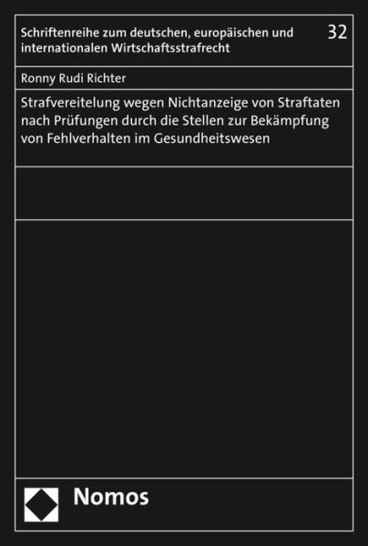 Cover for Richter · Strafvereitelung wegen Nichtanz (Buch) (2017)