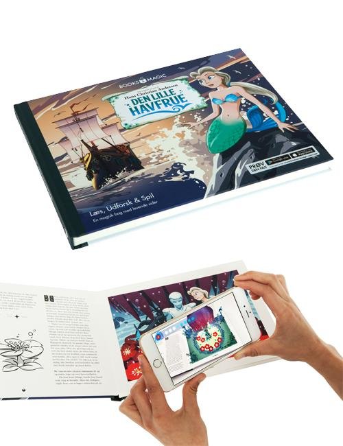 Cover for Hans Christian Andersen · Den lille havfrue - en magisk augmented reality bog (Hardcover bog) [1. udgave] (2016)