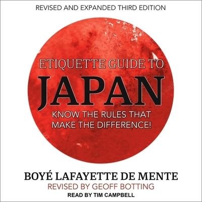Cover for Boye Lafayette De Mente · Etiquette Guide to Japan (CD) (2019)