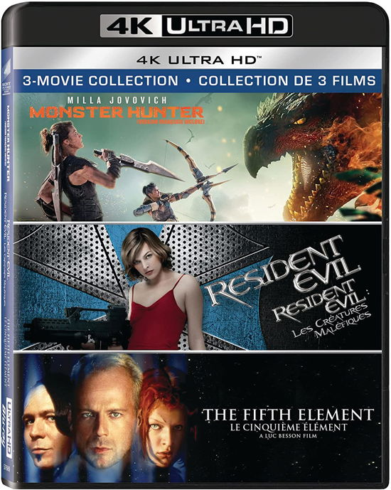 The Fifth Element  / Monster Hunter (2020) / Resident Evil [UHD] - Uhd - Movies - Sony - 0043396576803 - August 17, 2021