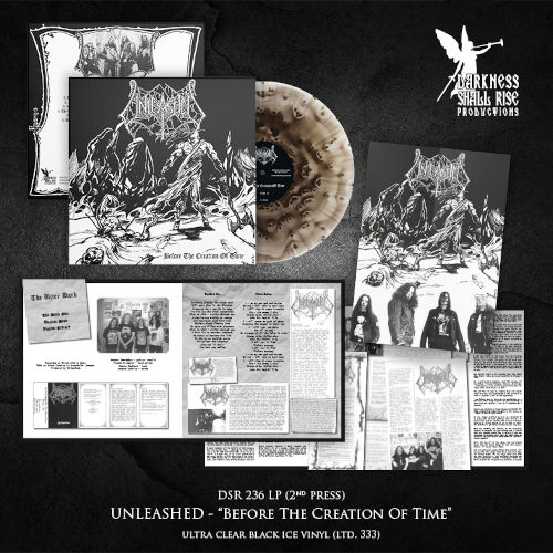 Cover for Unleashed · Before The Creation Of Time (Clear / Black Vinyl LP) (LP) (2025)