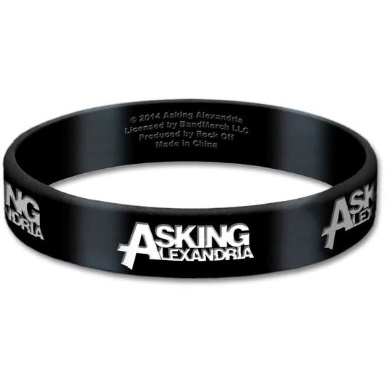 Asking Alexandria Gummy Wristband: Logo - Asking Alexandria - Mercancía - Unlicensed - 5055295378803 - 