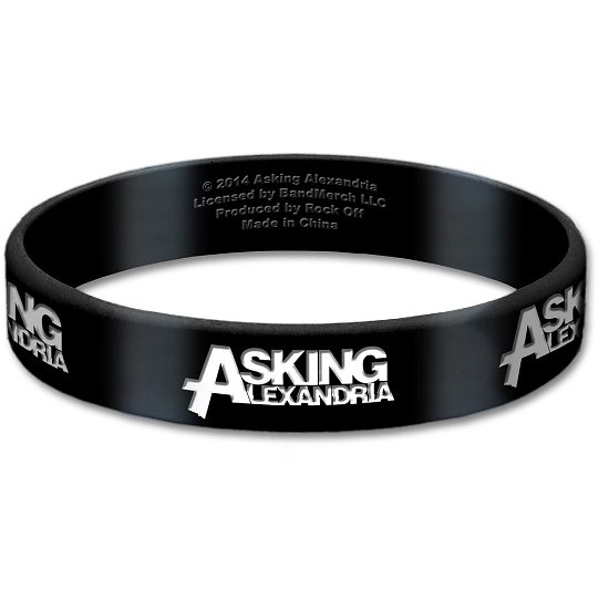 Asking Alexandria Gummy Wristband: Logo - Asking Alexandria - Produtos - Unlicensed - 5055295378803 - 