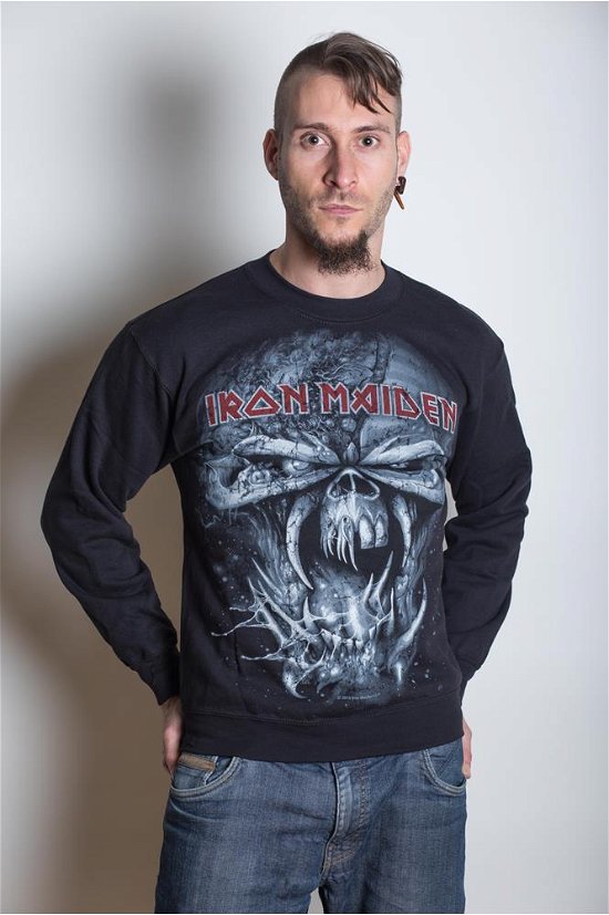 Iron Maiden Unisex Sweatshirt: Final Frontier Eddie - Iron Maiden - Produtos - Global - Apparel - 5055295394803 - 