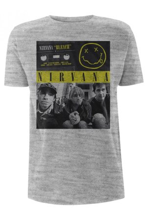 Cover for Nirvana · Nirvana Unisex T-Shirt: Bleach Cassettes (T-shirt) [size L] [Grey - Unisex edition] (2016)