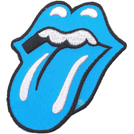 The Rolling Stones Woven Patch: Classic Tongue Black (Standard) - The Rolling Stones - Koopwaar -  - 5056170694803 - 