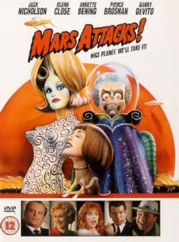 Cover for Mars Attacks Dvds · Mars Attacks (DVD) (1998)