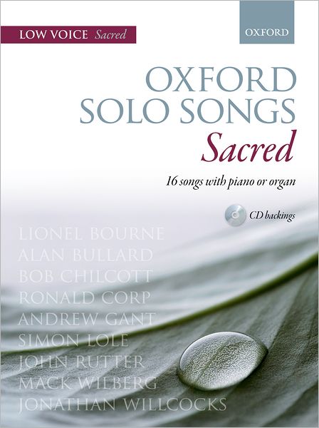 Oxford Solo Songs: Sacred: 16 songs with piano or organ - Oxford - Książki - Oxford University Press - 9780193365803 - 8 kwietnia 2010