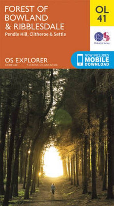 Cover for Ordnance Survey · Forest of Bowland &amp; Ribblesdale, Pendle Hill, Clitheroe &amp; Settle - OS Explorer Map (Map) [May 2015 edition] (2015)