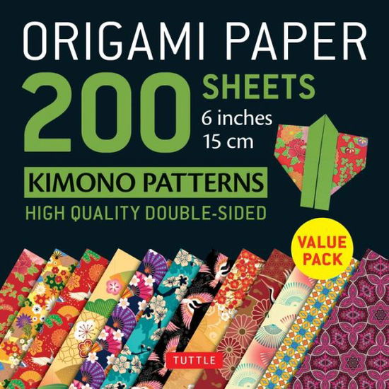 Origami Paper 200 sheets Kimono Patterns 6 (15 cm) - Tuttle Publishing - Kirjat - Tuttle Publishing - 9780804850803 - tiistai 12. maaliskuuta 2019