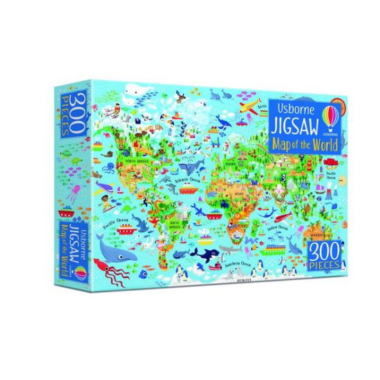 Cover for Usborne · Map of the World Book and Jigsaw - Usborne Jigsaws (Hardcover Book) (2021)