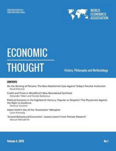 Cover for Wea · Economic Thought, Vol 4, No 1, 2015 (Paperback Book) (2015)