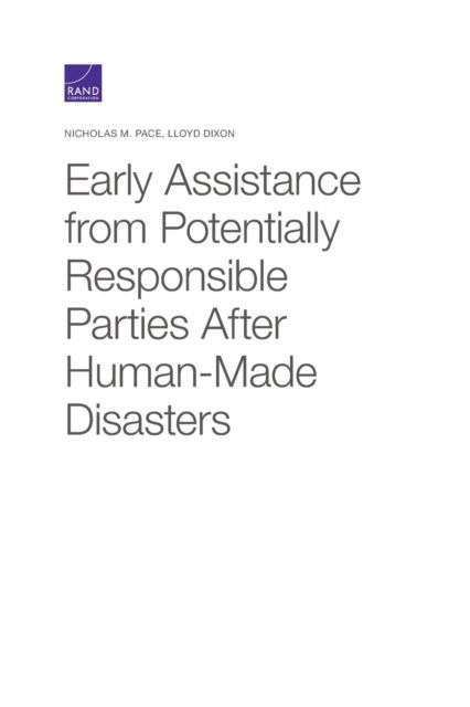 Cover for Nicholas M Pace · Early Assistance from Potentially Responsible Parties After Human-Made Disasters (Paperback Book) (2020)
