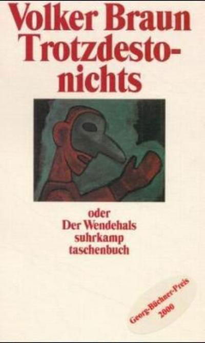 Cover for Volker Braun · Trotzdestonichts oder Der Wendehals (Paperback Book) (2009)