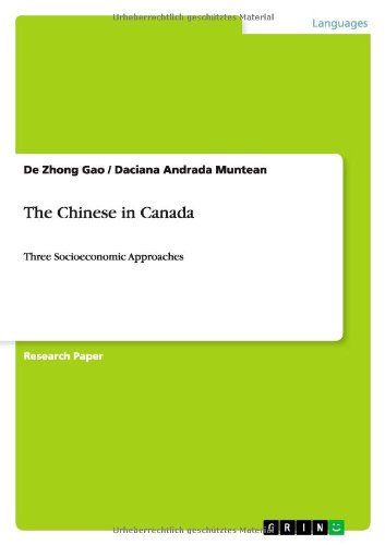 The Chinese in Canada - Gao - Książki - GRIN Verlag GmbH - 9783656133803 - 23 lutego 2012