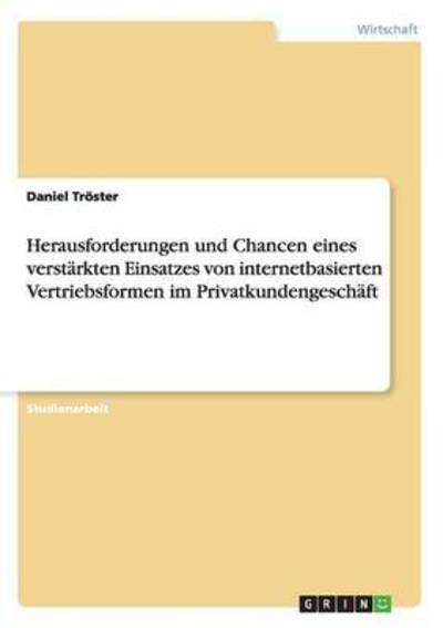 Cover for Tröster · Herausforderungen und Chancen e (Book) (2015)