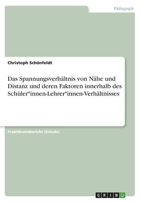 Cover for Schönfeldt · Das Spannungsverhältnis von (Book)