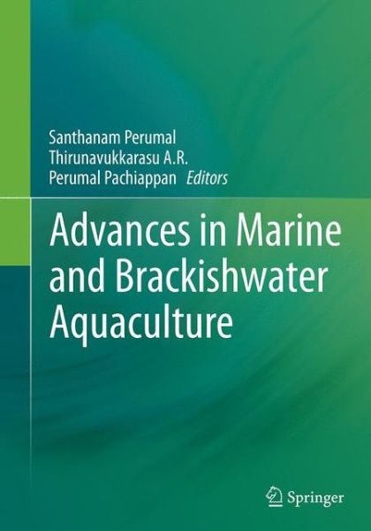 Cover for Advances in Marine and Brackishwater Aquaculture (Paperback Book) [Softcover reprint of the original 1st ed. 2015 edition] (2016)