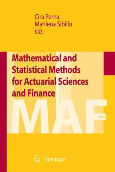 Cover for Cira Perna · Mathematical and Statistical Methods for Actuarial Sciences and Finance (Paperback Book) (2013)