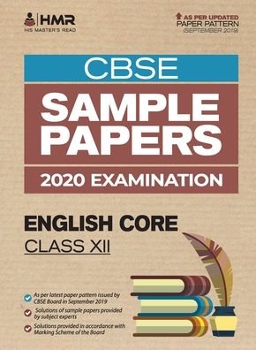 Cover for His Master's Read · Sample Papers - English Core (Pocketbok) (2019)