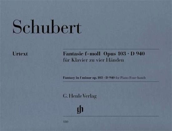 Cover for Schubert · Fantasie op103 D940,Klav.HN180 (Bog) (2018)