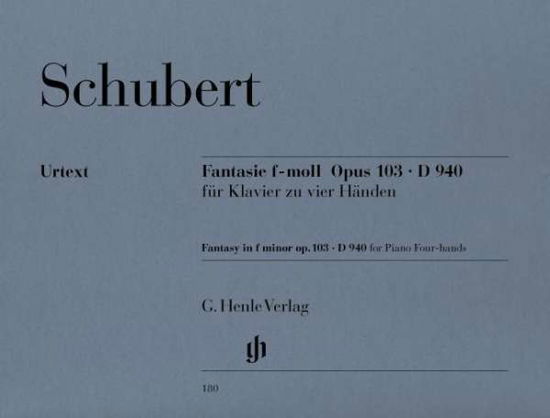 Cover for Schubert · Fantasie op103 D940,Klav.HN180 (Book) (2018)