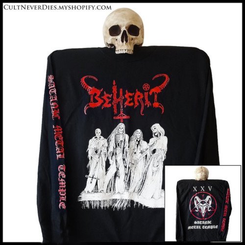 Cover for Beherit · L/S Oath Of Black Blood (T-shirt) [size M] (2021)