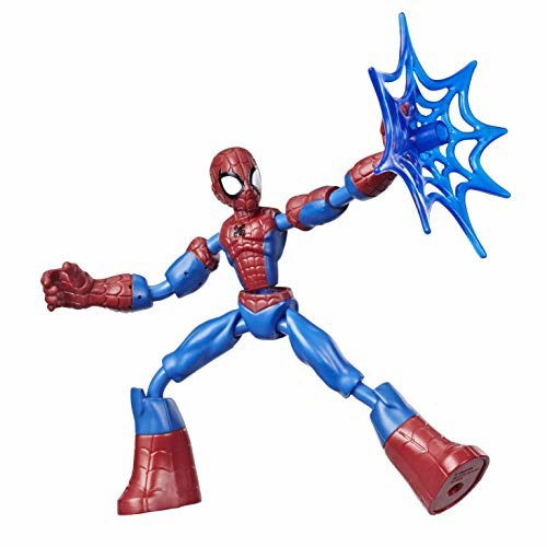 Marvel E7686 Spiderman Bend And Flex Spiderman Action Figure 6Inch Flexible Toy - Marvel - Marchandise - Hasbro - 5010993791804 - 