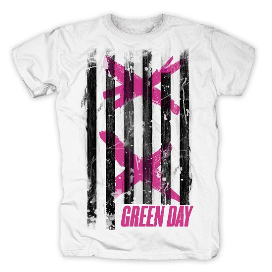 Cover for Green Day · Double X Stripes (T-shirt) [size L] (2016)