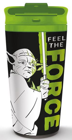 Cover for Mug · Star Wars (Yoda - Feel The Force) Metal Travel Mug (MERCH) (2024)