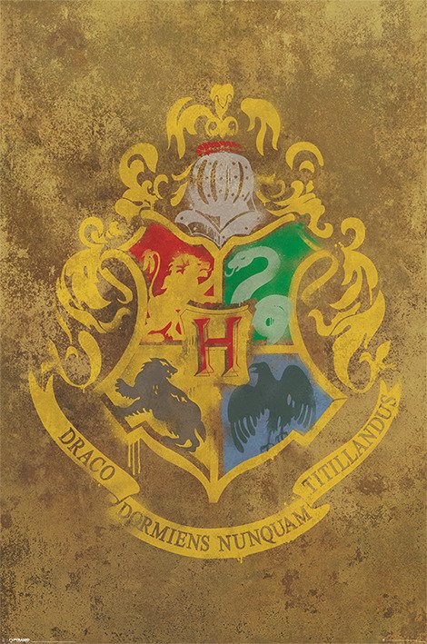 Poster 61x91 - Hogwarts Crest - Harry Potter - Produtos - Pyramid Posters - 5050574332804 - 28 de outubro de 2020