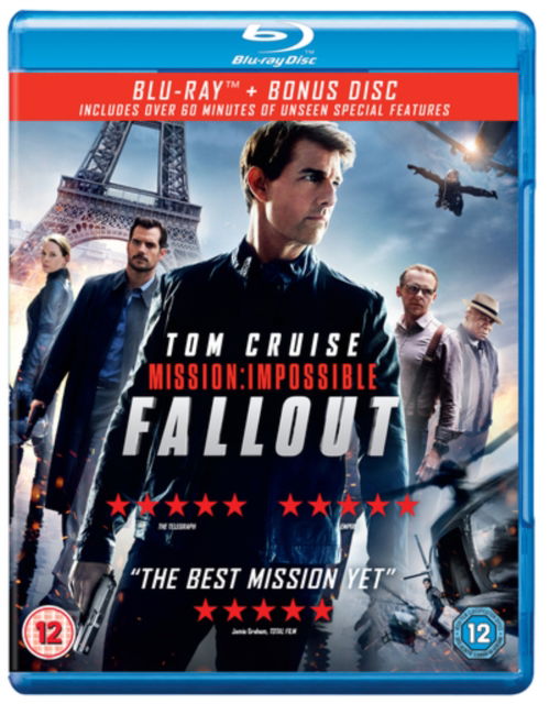 Cover for Mission Impossible Fallout BD · Mission: Impossible - Fallout (Blu-ray) (2018)