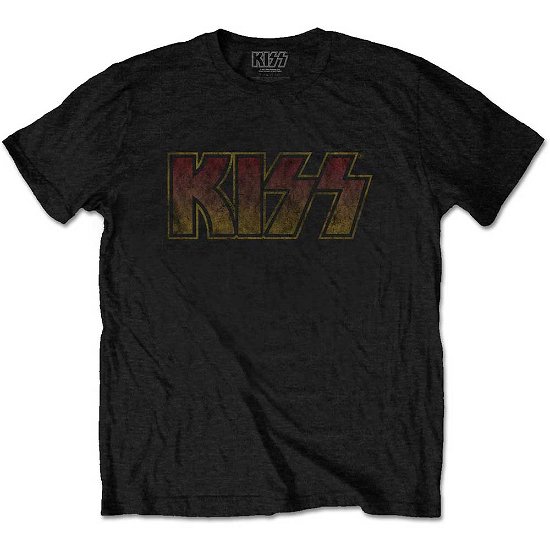 Cover for Kiss · KISS Unisex T-Shirt: Vintage Classic Logo (T-shirt) [size S] [Black - Unisex edition] (2020)