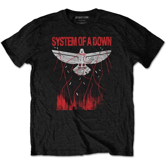 Cover for System Of A Down · System Of A Down Unisex T-Shirt: Dove Overcome (T-shirt) [size XL] [Black - Unisex edition]