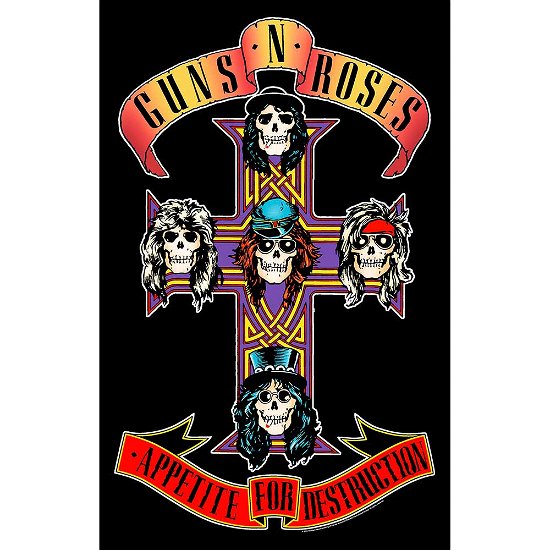 Guns N' Roses Textile Poster: Appetite For Destruction - Guns N Roses - Koopwaar -  - 5056365727804 - 
