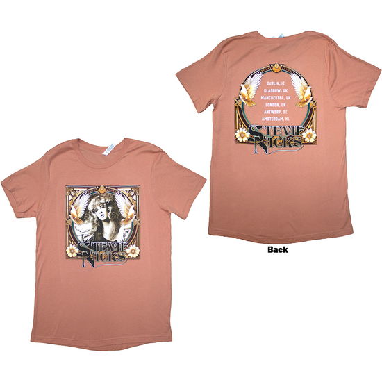 Cover for Stevie Nicks · Stevie Nicks Ladies T-Shirt: Tour '24 Retro Photo (Orange) (Back Print &amp; Ex-Tour) (T-shirt) [size S] (2024)