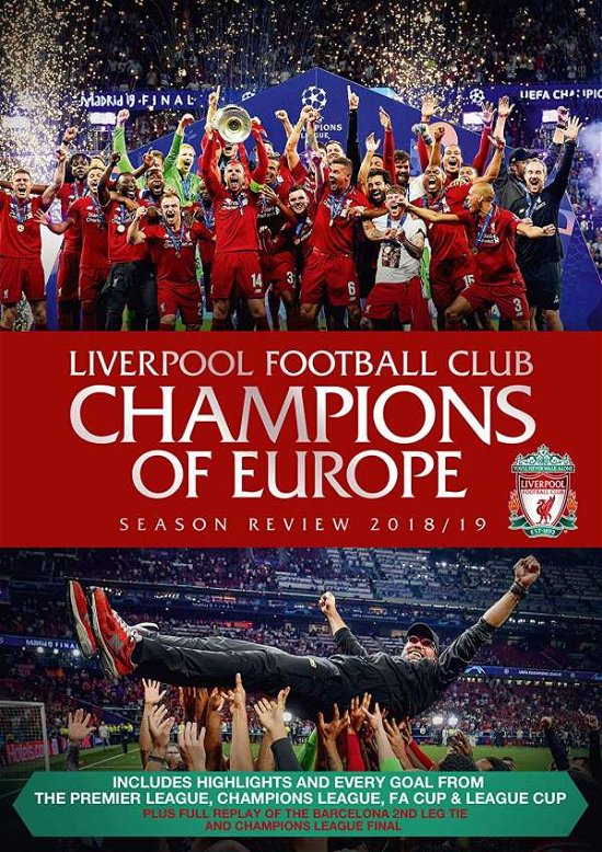 Cover for Liverpool Fc End Season Review 1819 · Liverpool Football Club Champions Of Europe Season Review 2018/19 (DVD) (2019)