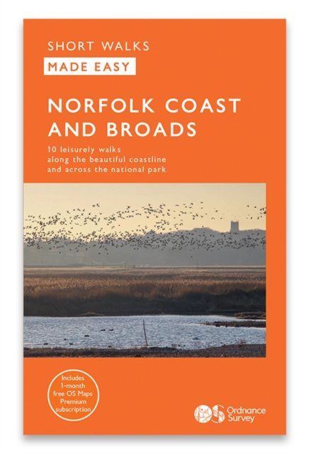 Cover for Norfolk Coast and Broads - OS Short Walks Made Easy (Hardcover Book) (2024)